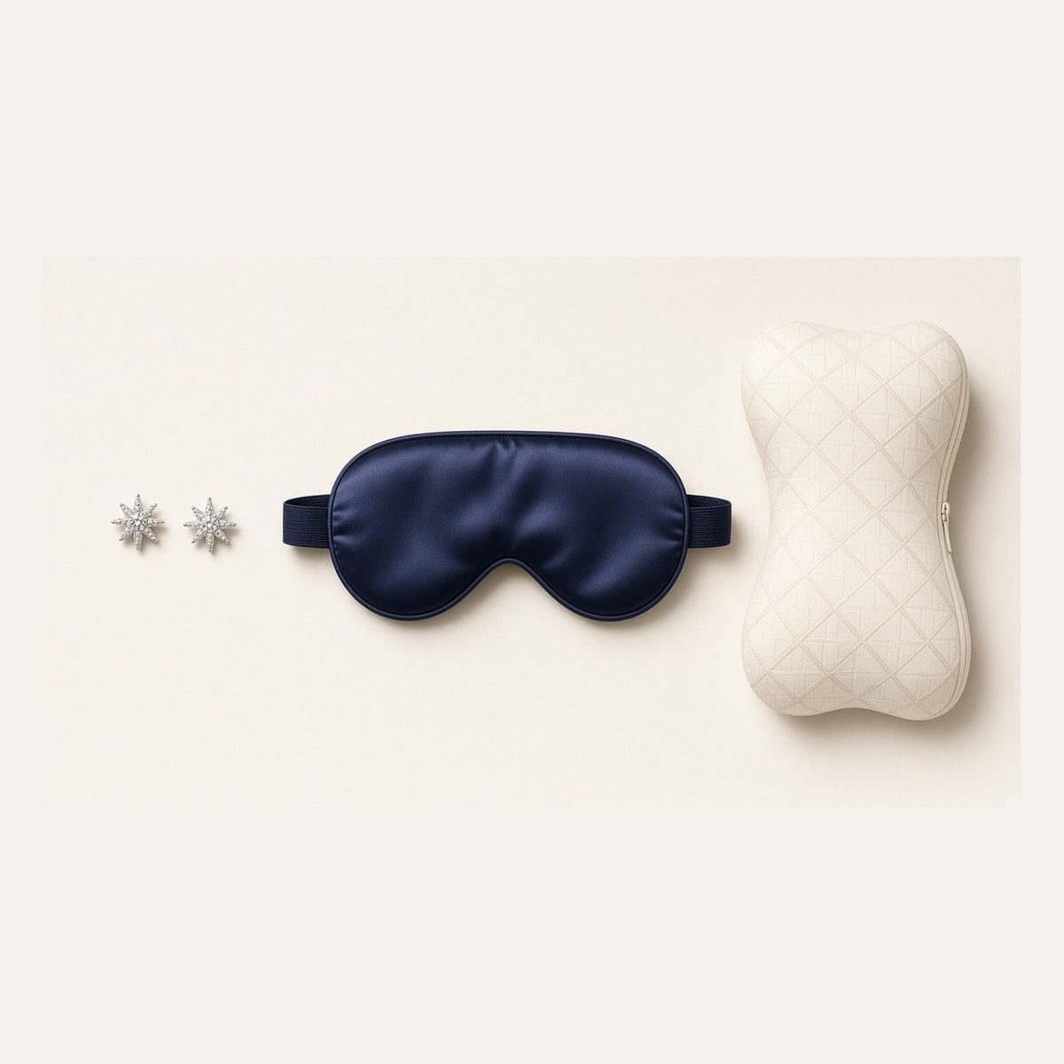 Circadian Reset Bundle — SnoozeStuds, silk mask, knee pillow — Eight Meridian